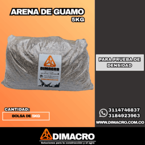 Arena de guamo para prueba de densidad 5kg