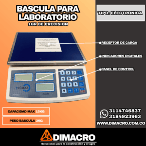 Balanza o bascula para laboratorio 1gr precisión
