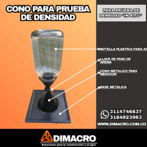 Cono para Prueba de Densidad