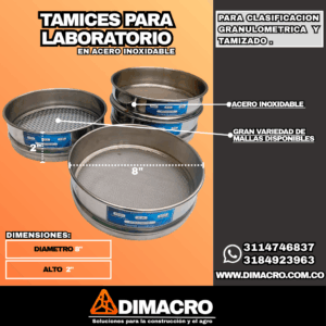 Tamices para Laboratorio en Acero Inoxidable