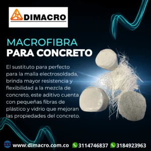 macrofibra para concreto