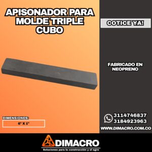 apisonador molde triple cubo