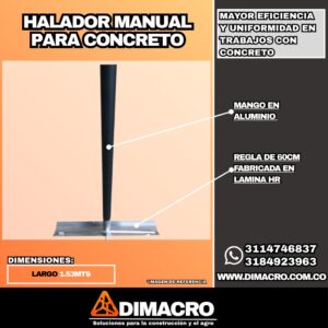halador de concreto dimacro