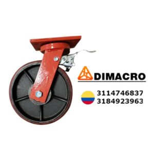 Rueda para andamio super carga con freno