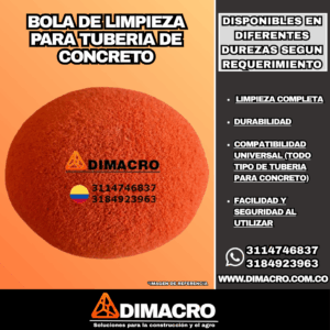 Bola de limpieza para tubería bomba de concreto