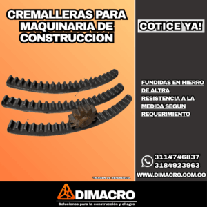 cremalleras para maquinaria