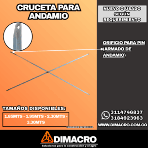 cruceta para andamio dimacro