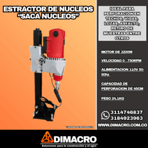 extractor de núcleos saca núcleos