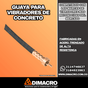 guaya para vibrador de concreto