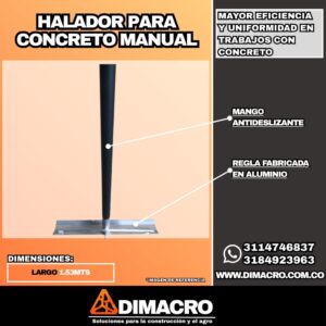halador de concreto manual dimacro