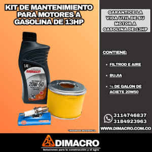 kit mantenimiento motor gasolina 13hp