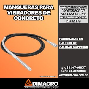 manguera para vibradores de concreto