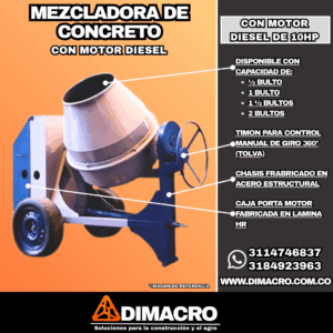Mezcladora para Concreto Diesel