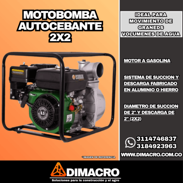 motobomba autocebnate 2x2