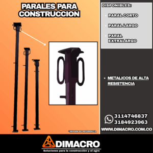 parales metálicos para construcción