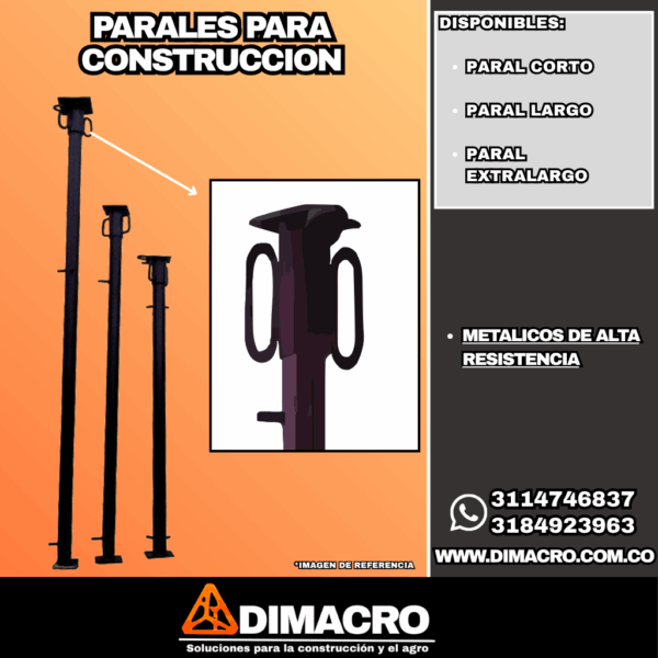 parales metálicos para construcción