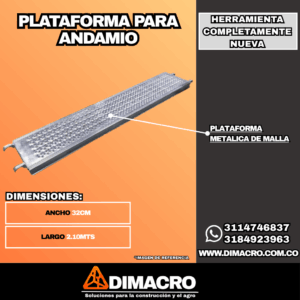 plataforma para andamio dimacro