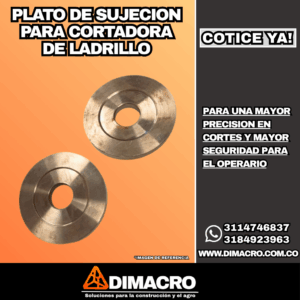 plato de sujeción para cortadora de ladrillo