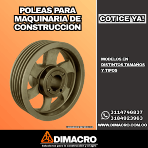 poleas para maquinaria