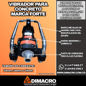 Vibradores para Concreto marca forte