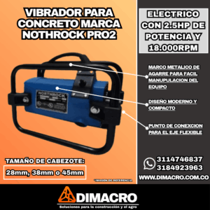 Vibradores para Concreto marca Northrock PRO 2