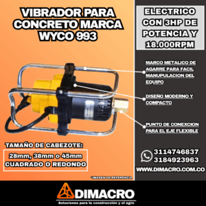 Vibradores para Concreto marca Wyco 993
