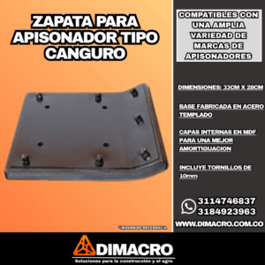 zapata para apisonador canguro