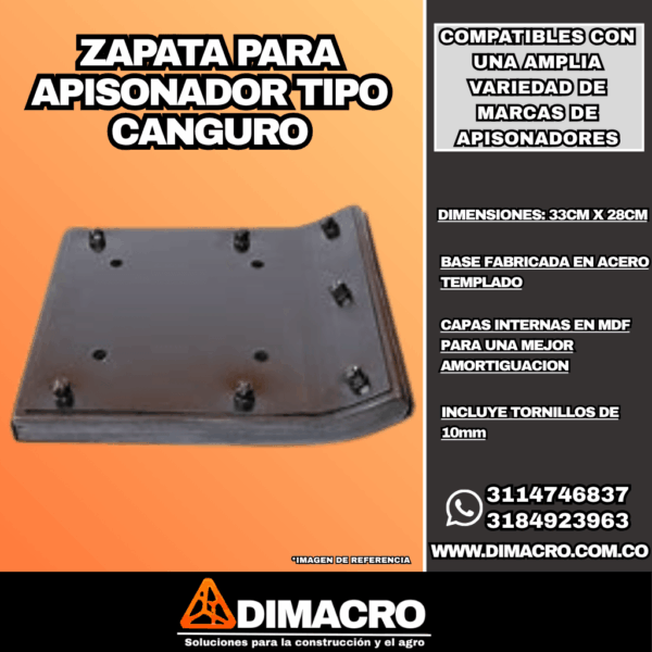 zapata para apisonador canguro
