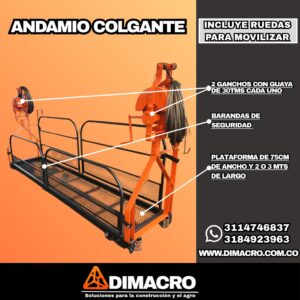 andamio colgante dimacro