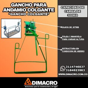 gancho colgante para andamio